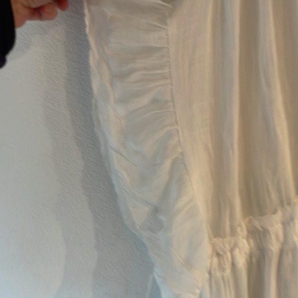 🆕 Cupshe Sawyer Backless Frill A-Shape Coverup, White. Size L - Picture 8 of 14